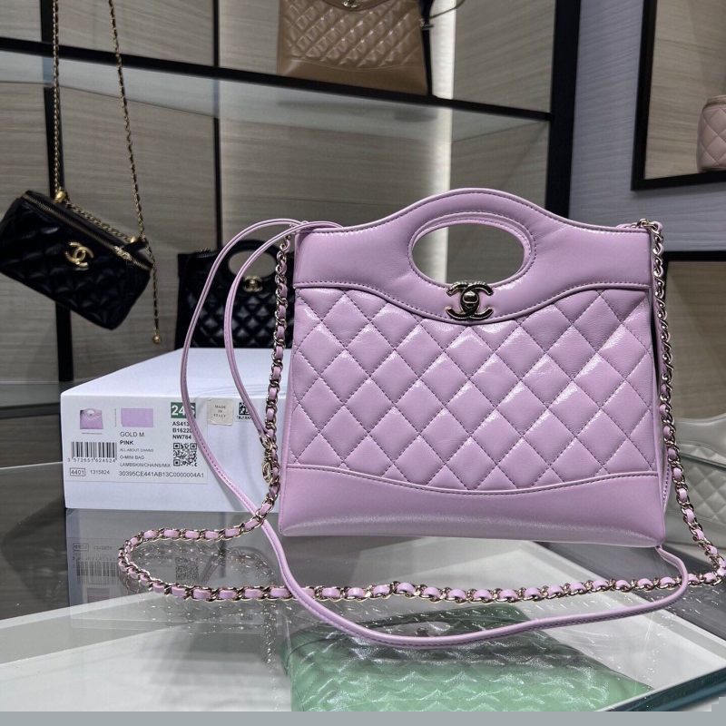 Ch*el top handle bags